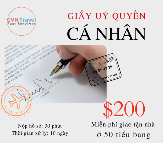 Dịch Vụ Xin Giấy Ủy Quyền Cá Nhân
